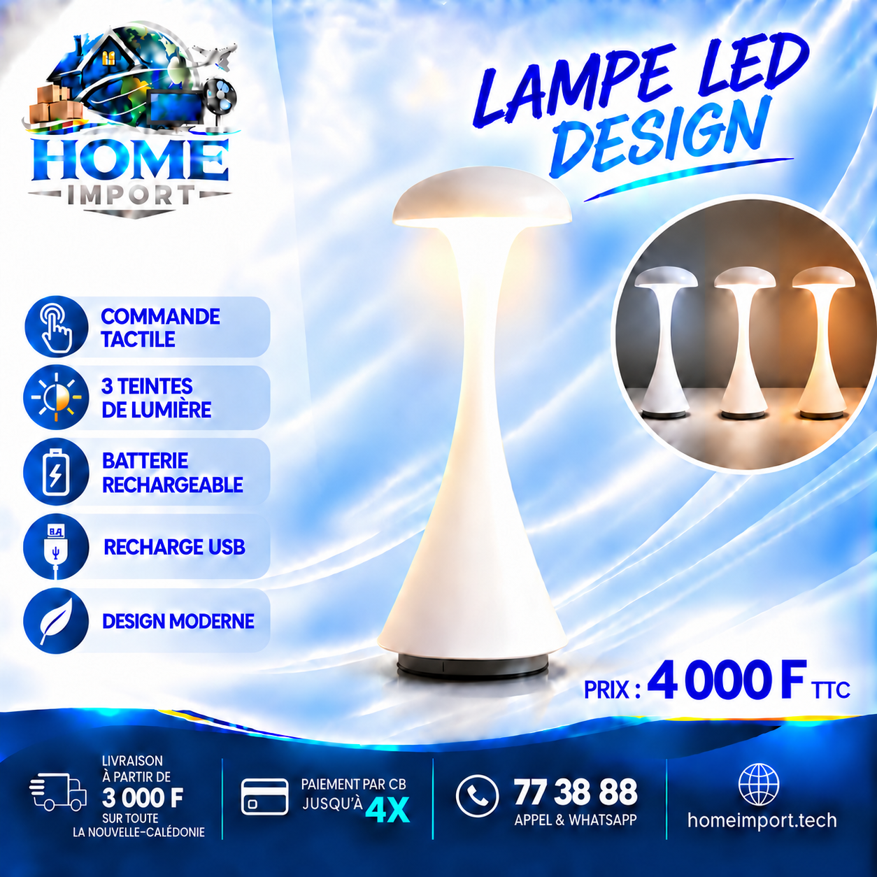 Lampe de table LED Design