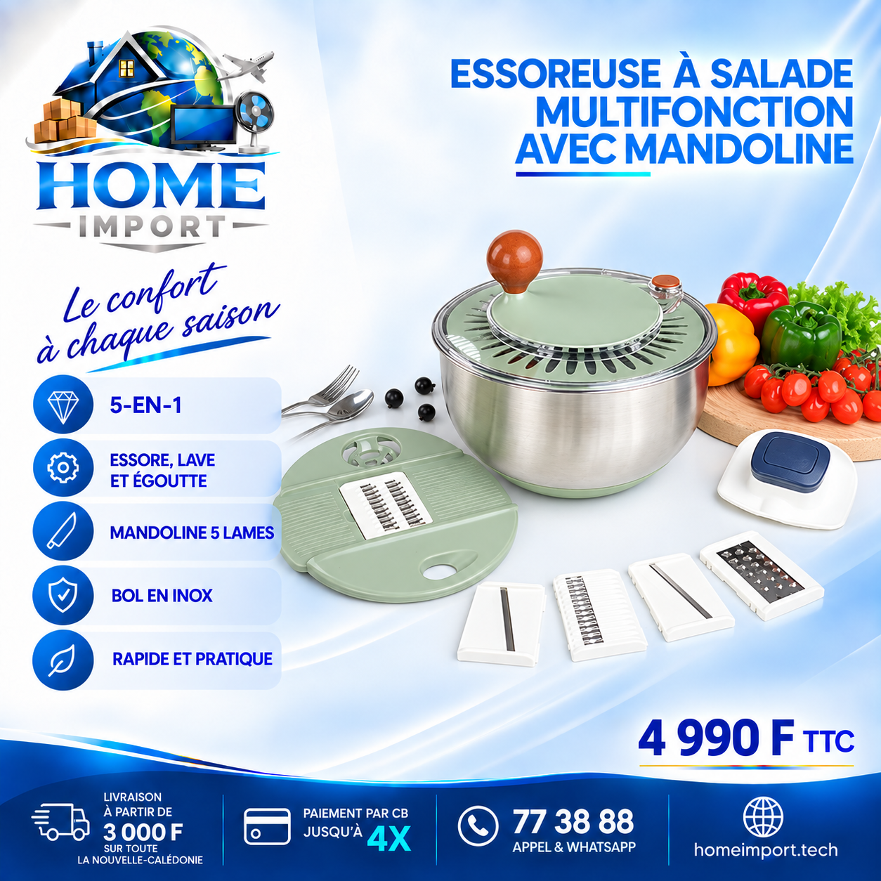 Essoreuse et mandoline